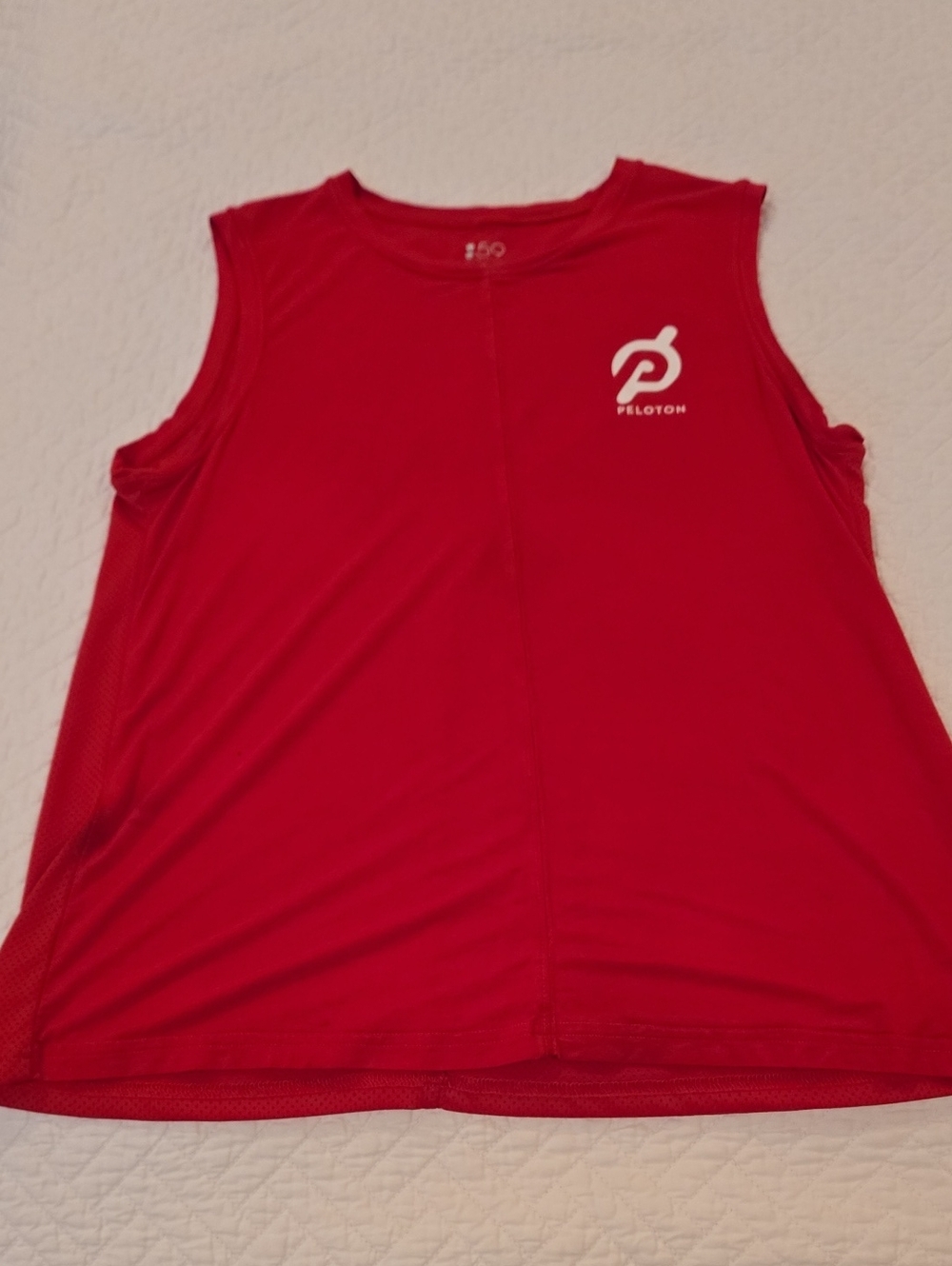 Peloton Red Sleeveless Workout Tank Top